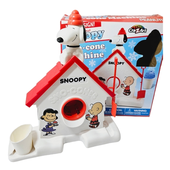 Snoopy Toys Vintage Crazart Snoopy Snow Cone Machine Manual Peanuts
